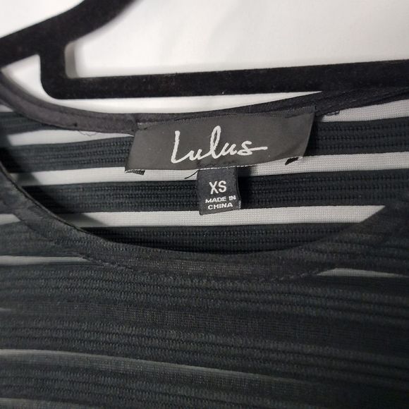 NWT Lulus Little Black Perfect Mesh Body-Con Dress. SIZE XS.  #175 - Picture 7 of 10